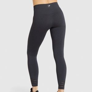 Gymshark Origin Seamless Leggings - Black Marl